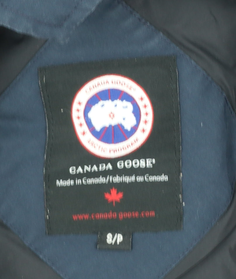 Canada Goose Womens Blue Parka Coat S Hooded Down Winter Jacket
