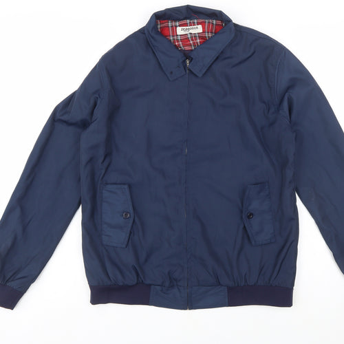 Zeagoo Men's Blue XL Bomber Jacket Wind-Resistant Lined Casual