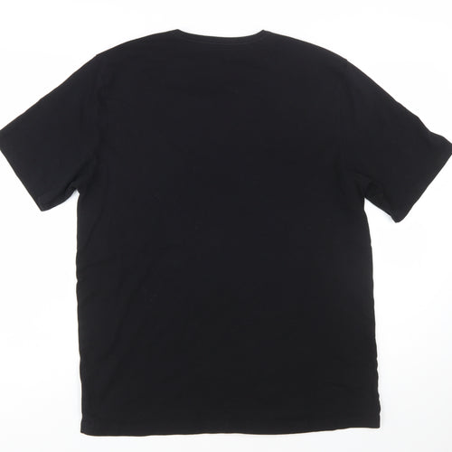 BOSS Men's Black 2XL Crew Neck Cotton T-Shirt