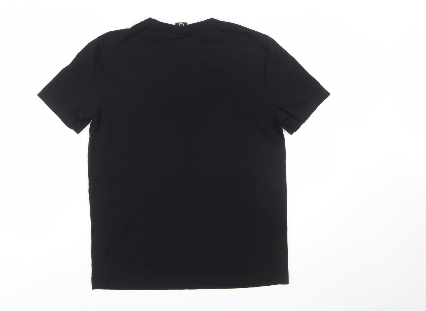 BOSS Men's Black Cotton Crew Neck Short Sleeve T-Shirt M