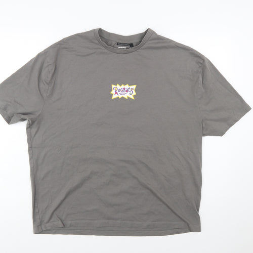 ASOS Design Men’s Grey Rugrats Graphic Short Sleeve T-Shirt Size M