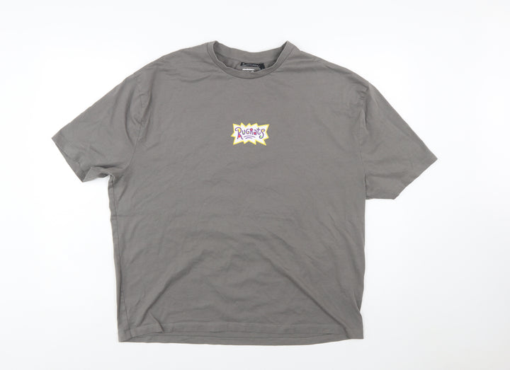ASOS Design Men’s Grey Rugrats Graphic Short Sleeve T-Shirt Size M