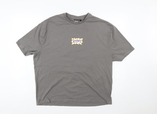 ASOS Design Men’s Grey Rugrats Graphic Short Sleeve T-Shirt Size M