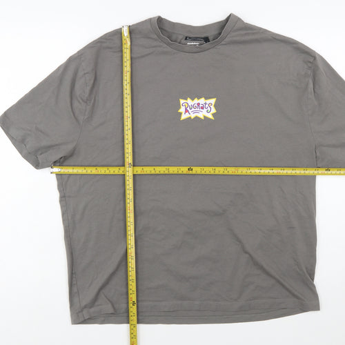 ASOS Design Men’s Grey Rugrats Graphic Short Sleeve T-Shirt Size M