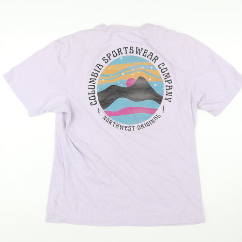 Columbia Men's Purple Graphic Outdoor T-Shirt Size M