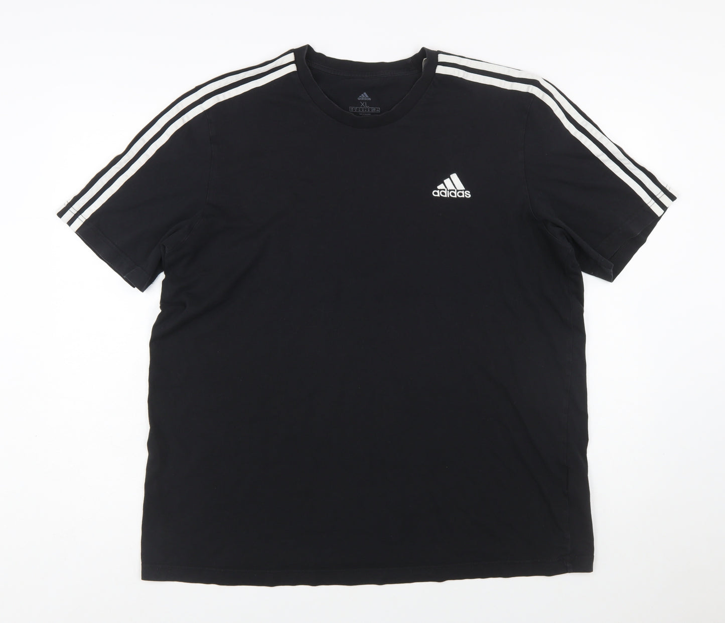 Adidas Men's Black XL Crew Neck Short Sleeve T-Shirt