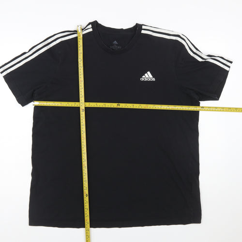 Adidas Men's Black XL Crew Neck Short Sleeve T-Shirt