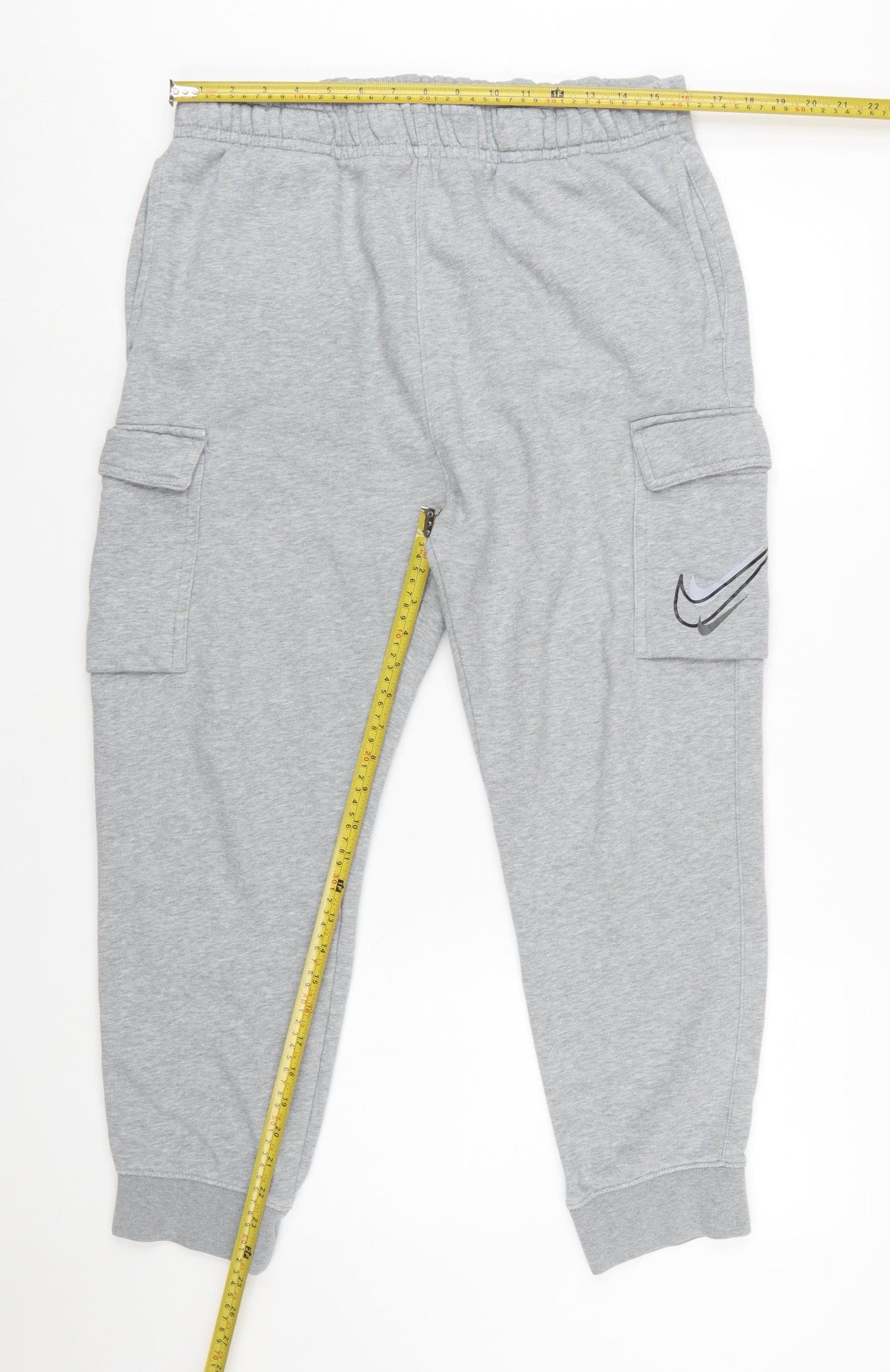 Nike Men's Grey Cargo Jogger Trousers Size L