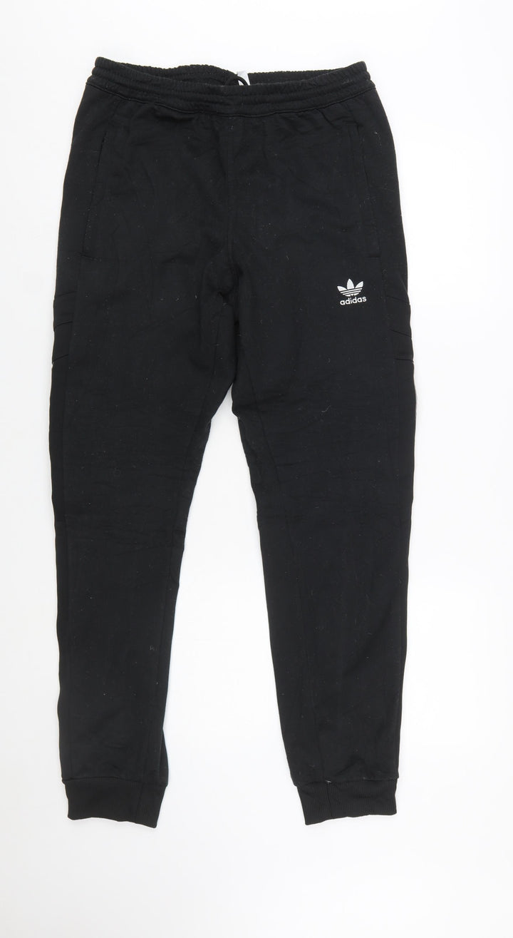 Adidas Men’s Black Jogger Trousers M Regular Fit Polyester
