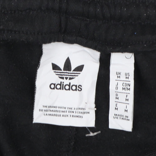 Adidas Men’s Black Jogger Trousers M Regular Fit Polyester