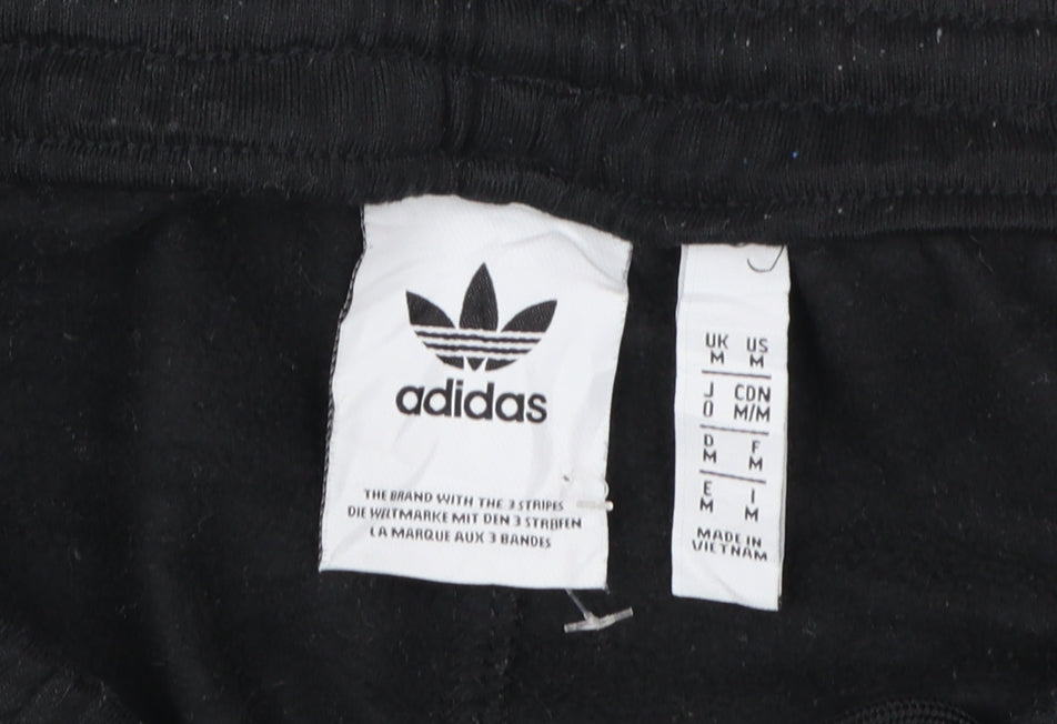 Adidas Men’s Black Jogger Trousers M Regular Fit Polyester