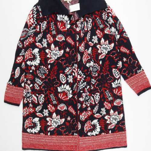 Julipa Women's Multicoloured Floral Knit Cardigan Size 16
