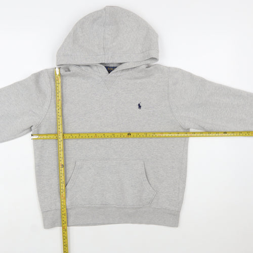 Polo Ralph Lauren Boys Grey Pullover Hoodie Sweatshirt Size 14-16 Years