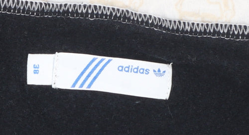 Adidas Womens Black Boat Neck Pullover Sweatshirt Size 10 Bamboo Blend
