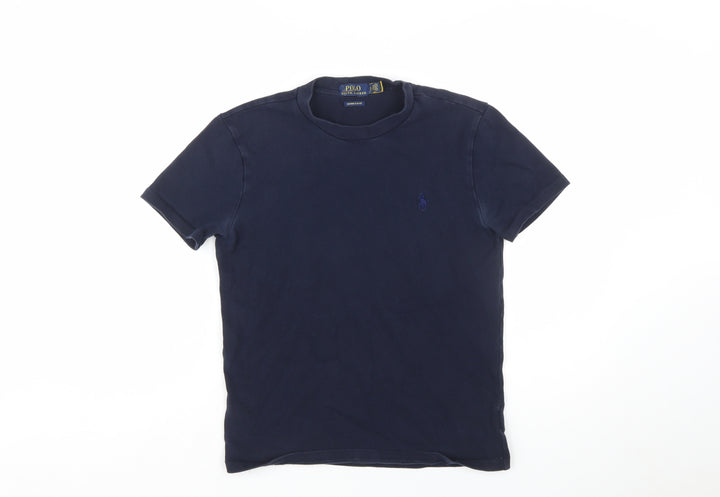 Polo Ralph Lauren Men's Navy Blue Cotton Crew Neck Slim Fit T-Shirt Size S