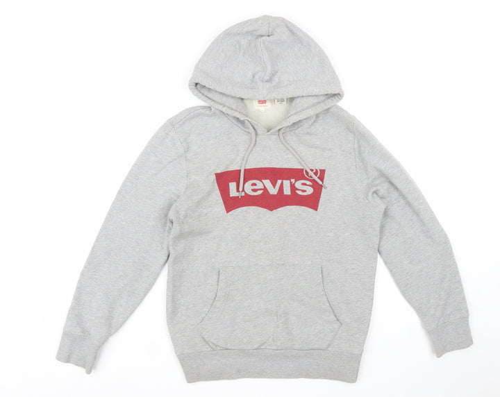 Levi's Men's Grey Logo Pullover Hoodie Size S Regular Fit