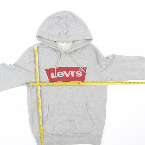 Levi's Men's Grey Logo Pullover Hoodie Size S Regular Fit