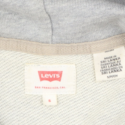 Levi's Men's Grey Logo Pullover Hoodie Size S Regular Fit