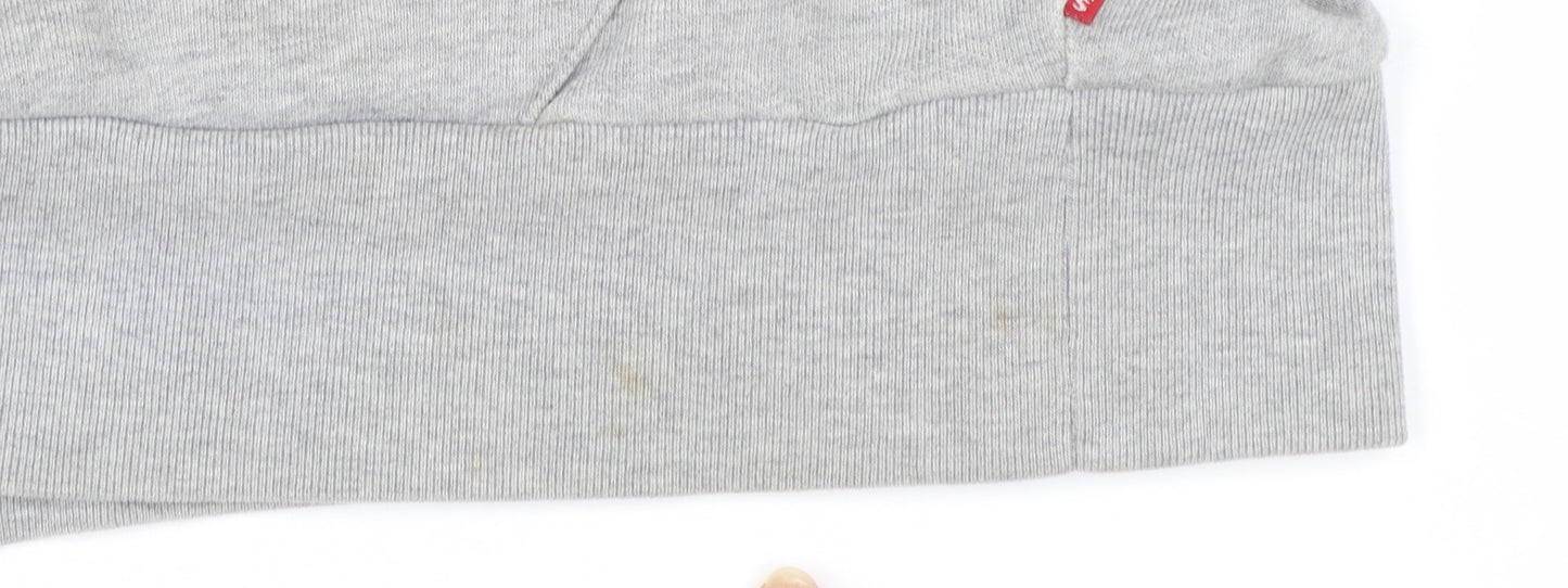 Levi's Men's Grey Logo Pullover Hoodie Size S Regular Fit