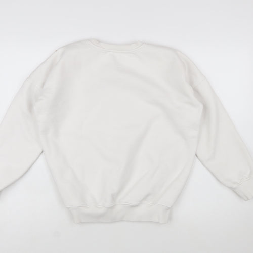 Mint Velvet x Brigitte Bardot White Graphic Print Women's Medium Sweatshirt