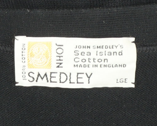 John Smedley Men's Multicoloured Cotton Check Vest L Classic Knit