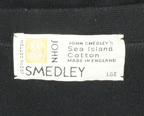 John Smedley Men's Multicoloured Cotton Check Vest L Classic Knit