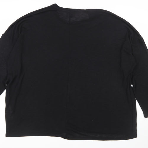 New Look Women Black Rhinestone Plus Size 32 Pullover Jumper