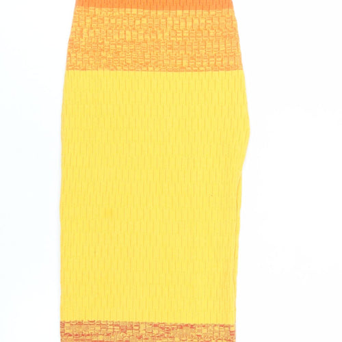 PrettyLittleThing Women's Orange XS One Shoulder Cut Out Bodycon Dress
