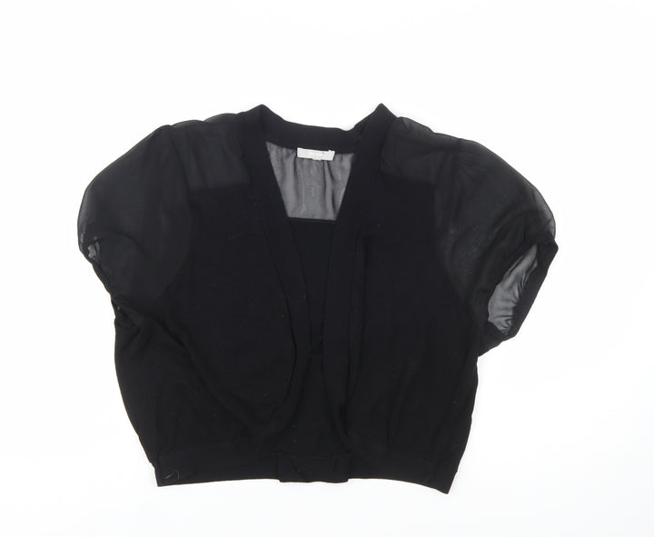 Marks and Spencer Per Una Women Black Size 20 Short Sleeve Cardigan