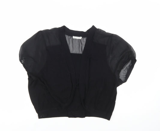 Marks and Spencer Per Una Women Black Size 20 Short Sleeve Cardigan