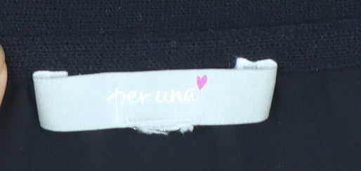 Marks and Spencer Per Una Women Black Size 20 Short Sleeve Cardigan
