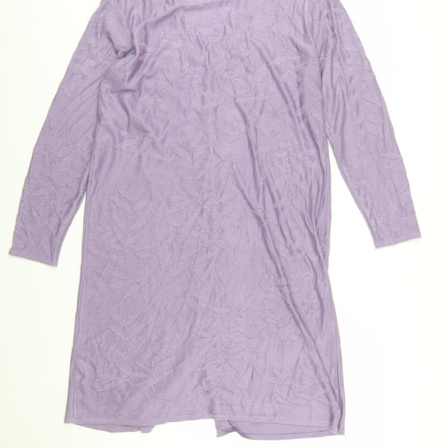 Paul Separates Women's Purple Long Sleeve V-Neck Knit Cardigan M