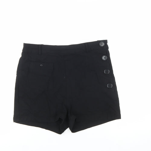 Collectif Vintage Women's Black Sailor Shorts UK 16