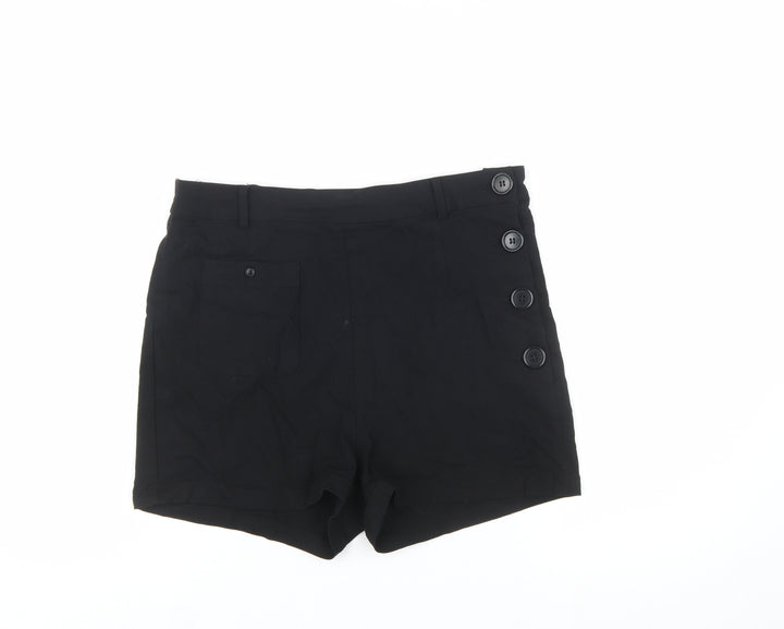 Collectif Vintage Women's Black Sailor Shorts UK 16