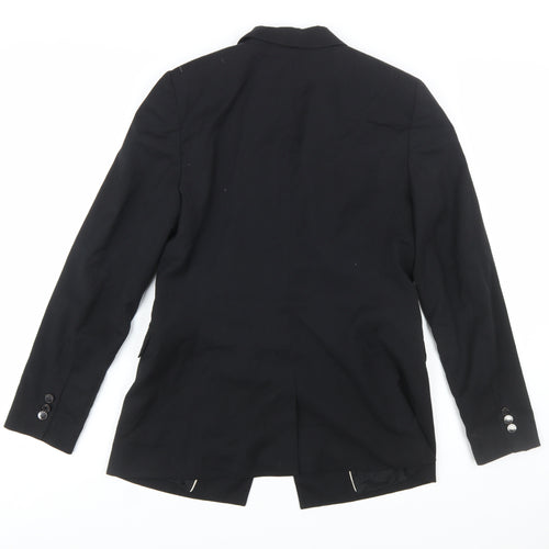 Esprit Women's Black Size 12 Two-Button Regular Fit Blazer
