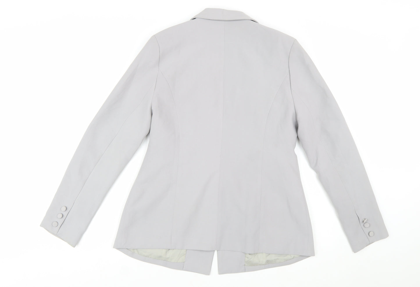 Missguided Women Grey Size 14 Shawl Lapel Single Breasted Blazer