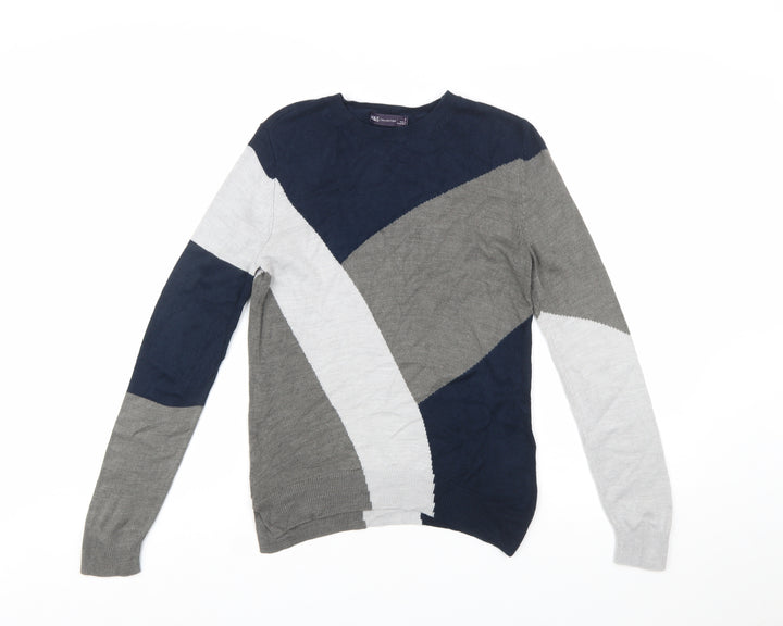 Marks and Spencer Women's Multicoloured Geometric Knit Jumper Size 8