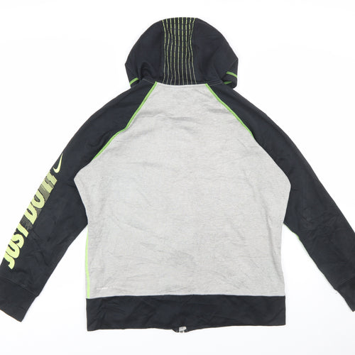 Nike Men's Grey Full Zip Therma-Fit Hoodie XL Sports Fleece