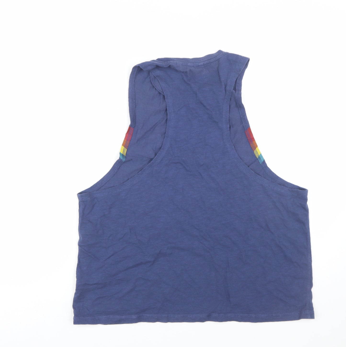 Superdry Women’s Blue Retro Rainbow Tank Top Size 14