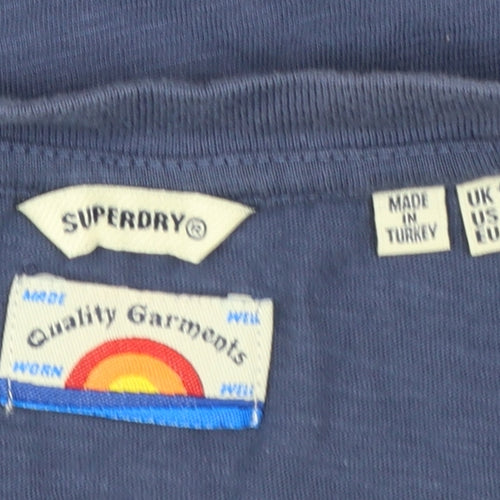 Superdry Women’s Blue Retro Rainbow Tank Top Size 14