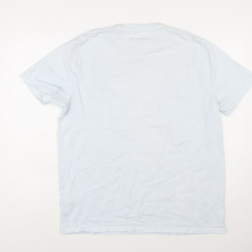 Joules Men's Blue XL Cotton Crew Neck Short Sleeve T-Shirt