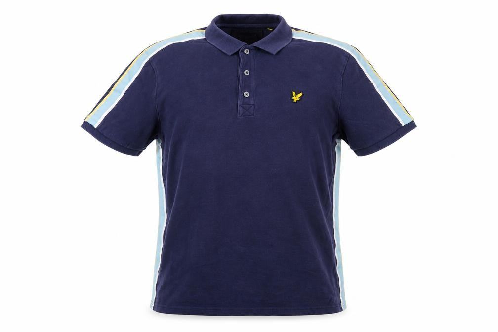 Lyle & Scott Men's Blue Cotton Polo Shirt Size L