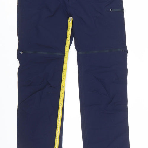 Regatta Boys Blue Convertible Cargo Trousers 15-16 Years Outdoor Hiking