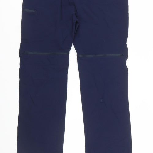 Regatta Boys Blue Convertible Cargo Trousers 15-16 Years Outdoor Hiking