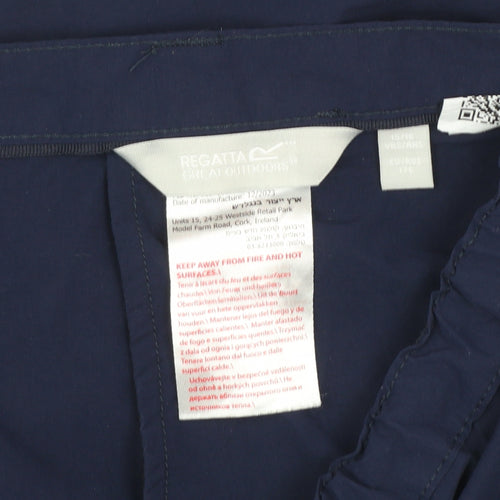 Regatta Boys Blue Convertible Cargo Trousers 15-16 Years Outdoor Hiking