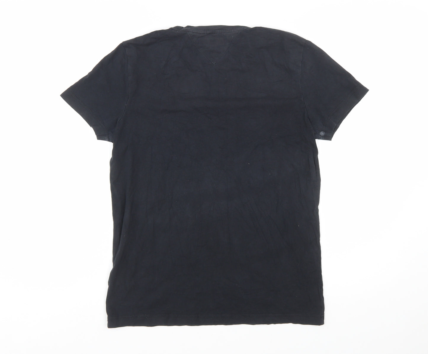 Tommy Hilfiger Men's Black Crew Neck Cotton Stretch T-Shirt M