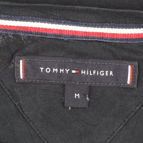 Tommy Hilfiger Men's Black Crew Neck Cotton Stretch T-Shirt M