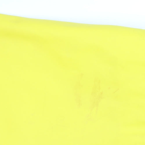 New Look Women’s Yellow Waterproof Hooded Rain Coat Jacket Size 16