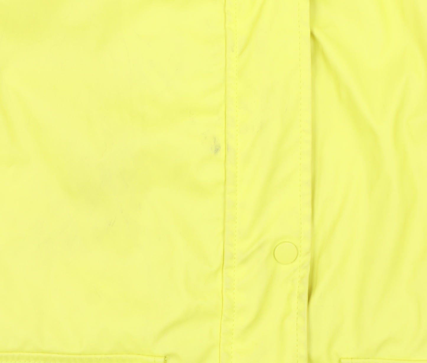 New Look Women’s Yellow Waterproof Hooded Rain Coat Jacket Size 16
