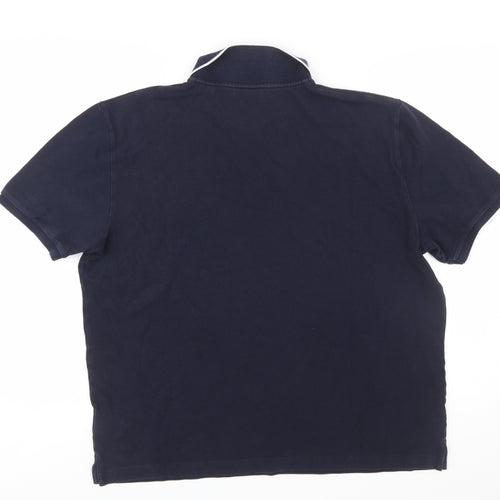 GANT Men's Blue 2XL Classic Cotton Short Sleeve Polo Shirt